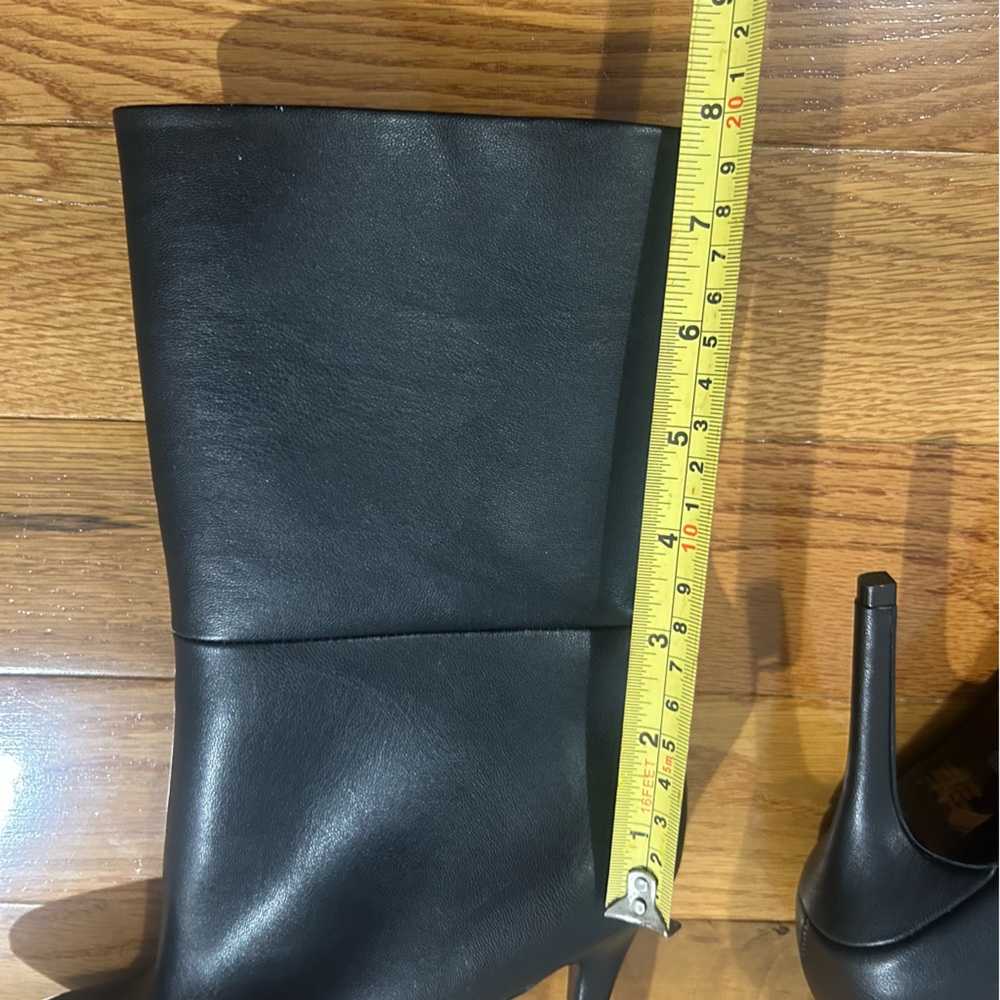 Charles By Charles David Palisades Black Mid Calf Heeled Boots 8 NWOB - Picture 11 of 16